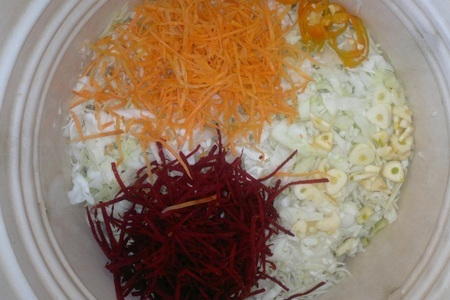 Острая маринованная капуста со свеклой и морковью #постныйстол: шаг 5