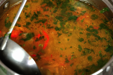 Овощной суп с мясными фрикадельками и стручковой фасолью: шаг 8