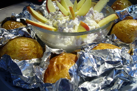 Селедочные дипы к печеной картошке: шаг 4