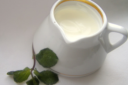 Crème fraîche  (крем фреш): шаг 1