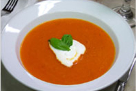 Фото к рецепту: Суп-пюре из красного сладкого перца