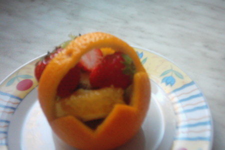 Фото к рецепту: Корзиночка с фруктами.