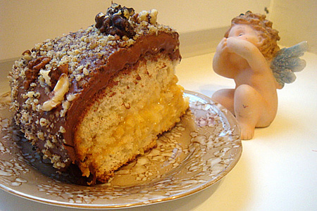 Бисквитный торт "искушение адама"