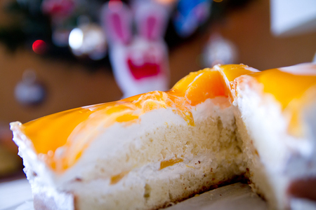 Фото к рецепту: Персиковый торт