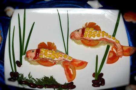 Фото к рецепту: Золотые рыбки для моих рыбок :) /// дуэль