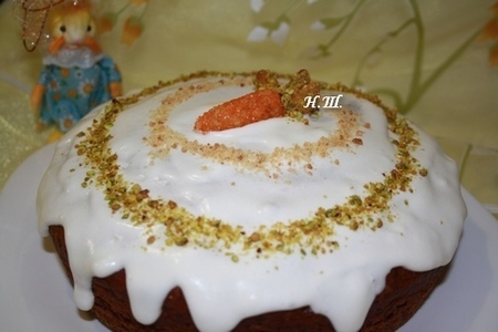 Фото к рецепту: Морковный торт (carrot cake). (дуэль)