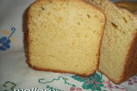 Фото к рецепту: Кукурузный  хлеб на топленом молоке для хп