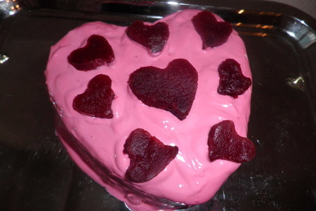 Фото к рецепту: Салат "розовое сердце"