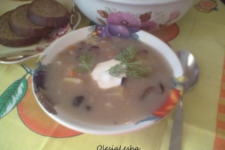 Фото к рецепту: Грибница...или грибной суп-ассорти "посвящается всем грибникам")))