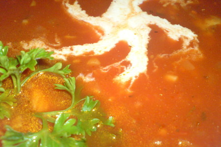 Фото к рецепту: Томатный суп с индейкой