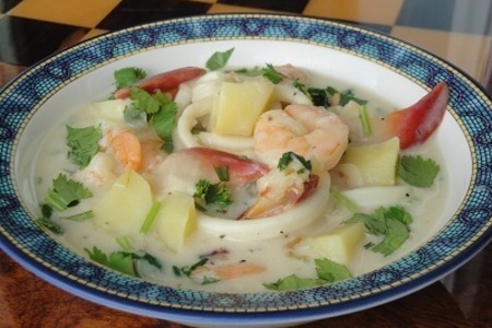 Фото к рецепту: Морской крем суп