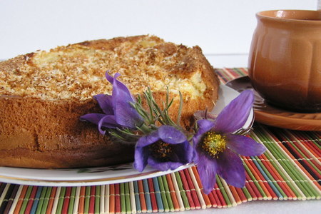Фото к рецепту: Мокрый ананасовый пирог…или наш ответ друзьям заморским!