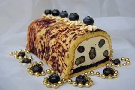 Фото к рецепту: Торт-полено "black pearl"