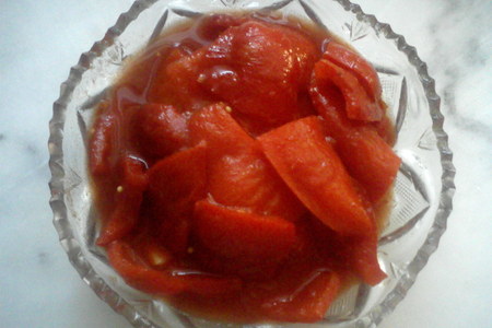 Фото к рецепту: Перец болгарский в томатном соку