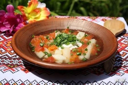 Фото к рецепту: Польский летний суп.