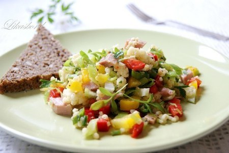 Фото к рецепту: Салат с пшеном