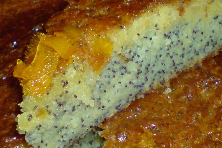 Фото к рецепту: Апельсиновый пирог  с маком