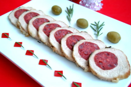 Фото к рецепту: Буженина "идеальный праздник" или мясо для новогодней змейки