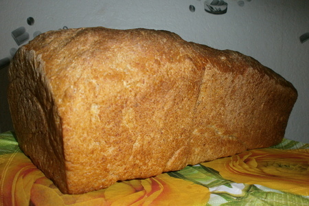 Фото к рецепту: Ячменно-пшенично-ржаной хлеб (хлебный фм)