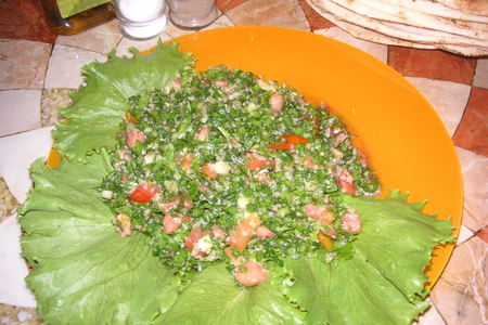 Фото к рецепту: Арабский салат "таббуле"