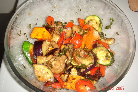Фото к рецепту: Овощи на гриле