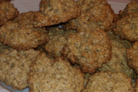 Фото к рецепту: Печенье из овсянных хлопьев