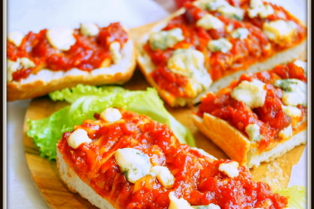 Фото к рецепту: Чиабатта (ciabatta) и пицца-хлеб или чиабатта-пицца.