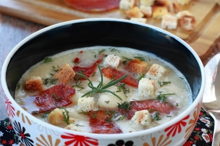 Фото к рецепту: Крем-суп из белой фасоли