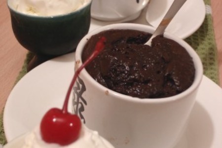 Фото к рецепту: Французское шоколадное пирожное с жидкой начинкой тест драйв vitek