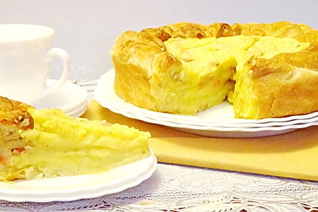Фото к рецепту: Апулийский картофельный пирог / torta di patate alla pugliese