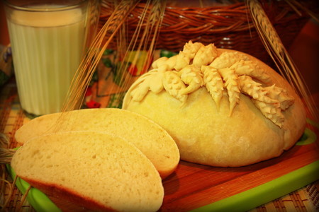 Пшеничный хлеб "колосок" 