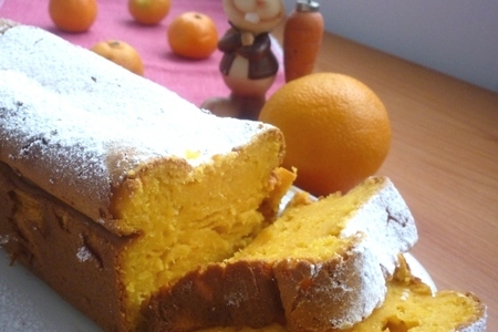 Апельсиновый кекс с морковкой " с наступающим, мой дорогой кулинар!"