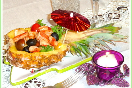 Фото к рецепту: Салат " новый год со вкусом лета"