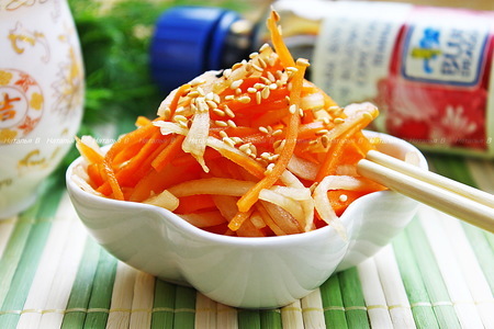 Салат из моркови и дайкона