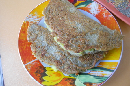 Фото к рецепту: Индийские блины с начинкой из картофеля