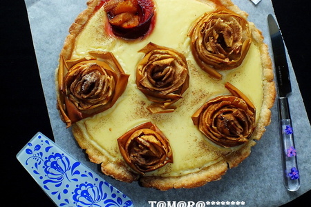 Фото к рецепту: Пирог "желтые розы"