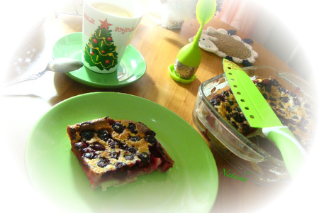 Фото к рецепту: Клафути-французский пирог с вишнями.