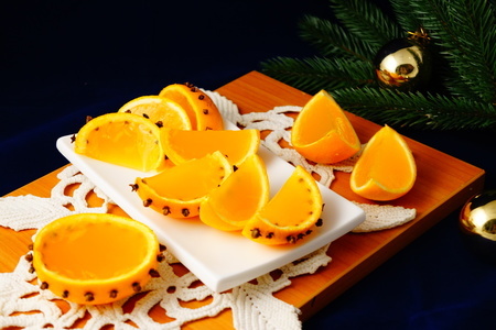 Апельсиновое желе "новогоднее"