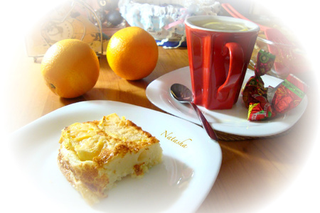 Фото к рецепту: Апельсиновый десерт на двоих.