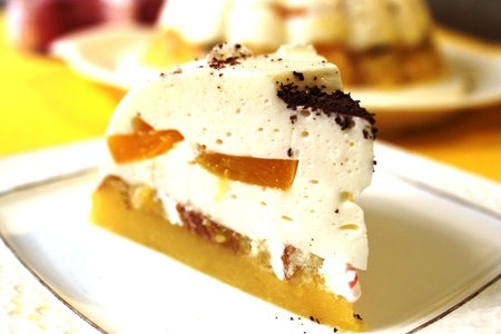 Фото к рецепту: Нежный сливочно-персиковый десерт "светлана"