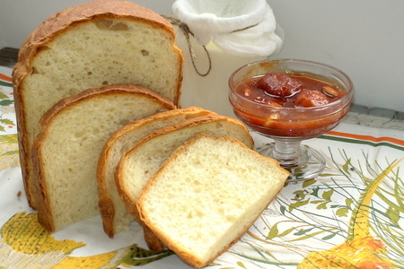 Фото к рецепту: Пшенично-рисовый хлеб на твороге