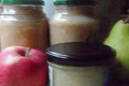 Фото к рецепту: Яблочно-грушевое пюре "неженка"