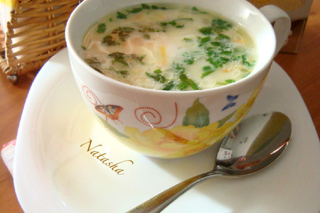 Молочный картофельный суп с пшёнными хлопьями