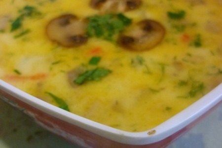 Фото к рецепту: Сливочный суп с шампиньонами