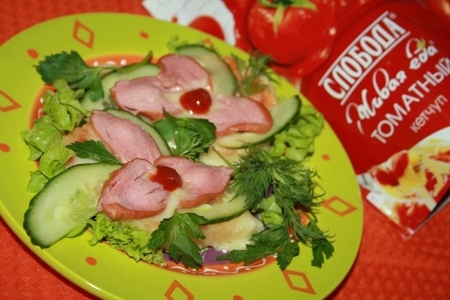 Фото к рецепту: Теплые бутерброды для детского завтрака "цветочек аленький"