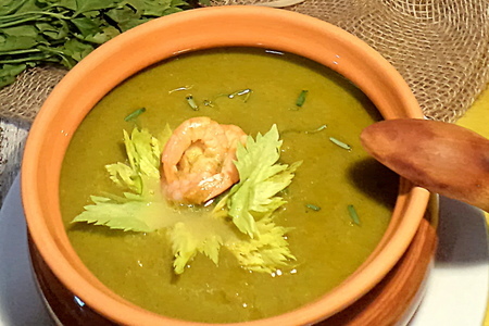 Крем-суп из тыквы и шпината "зелененький он был!" новогоднее спасибо танечке (chudo)!