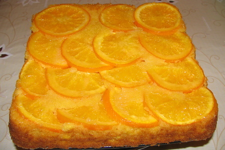 Фото к рецепту: Апельсиновый пирог.