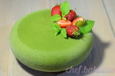 Муссовый торт с велюром "зелёный бархат". пошаговое исполнение. видео