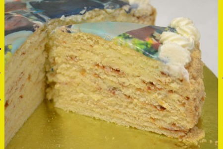 Фото к рецепту: Торт молочная девочка milch mädchen