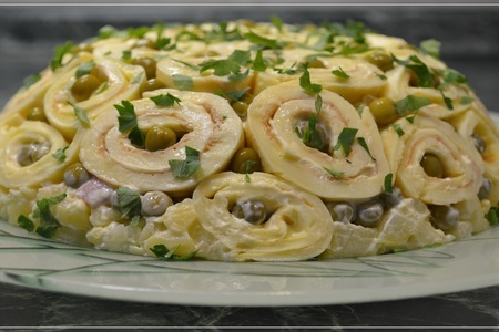 Праздничный вкусный салат «шарлотка». попробуйте и удивите своих гостей! 